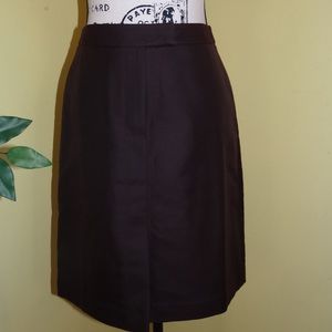 - Ann taylor women brown chocolate skirt pencil size 0 new